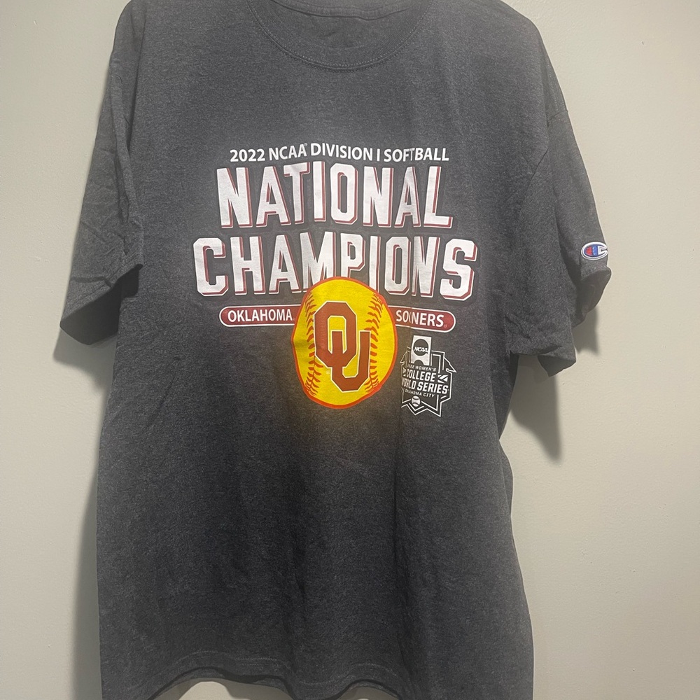 Oklahoma Sooners NCAA Division I Softball National Champions T-Shirt
